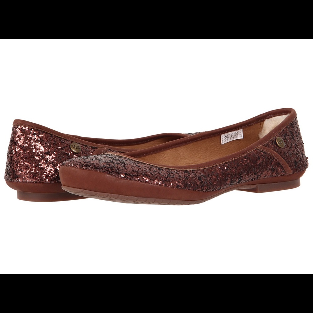 UGG ANTORA GLITTER FLATS Sz 8.5